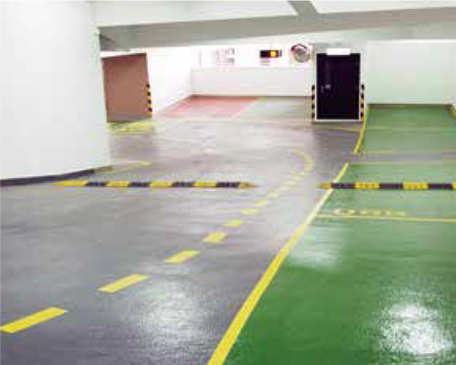 停车场桔纹防滑地坪