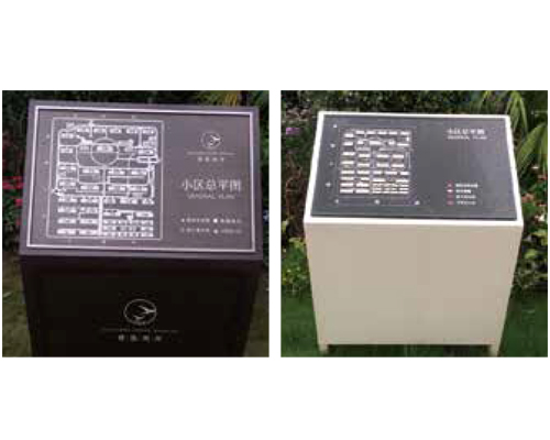 小区交通及广告诱导标识